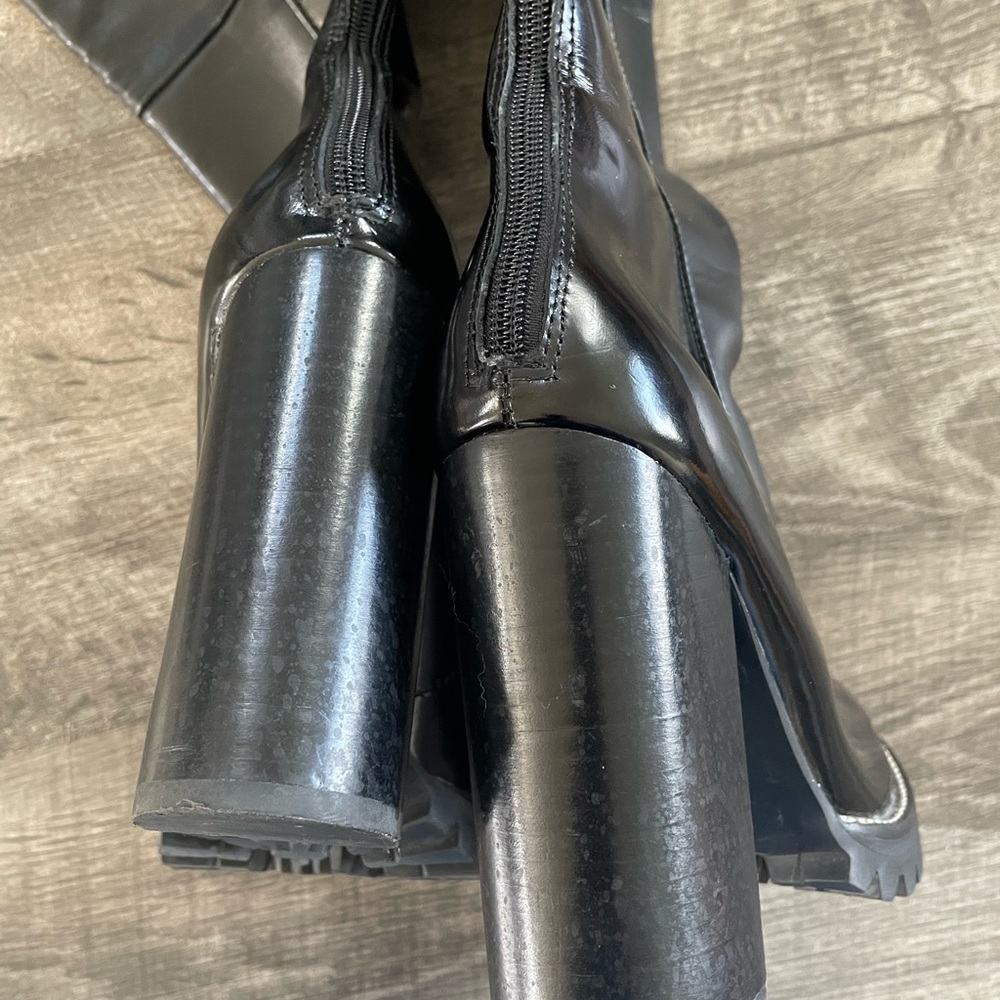 Jeffrey Campbell Avocet Black Knee-High Boots 🔌 - Picture 11 of 14